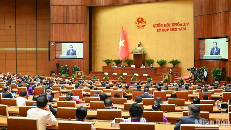 Quang cảnh một phiên họp của Ủy ban Thường vụ Quốc hội. (Ảnh: DUY LINH)