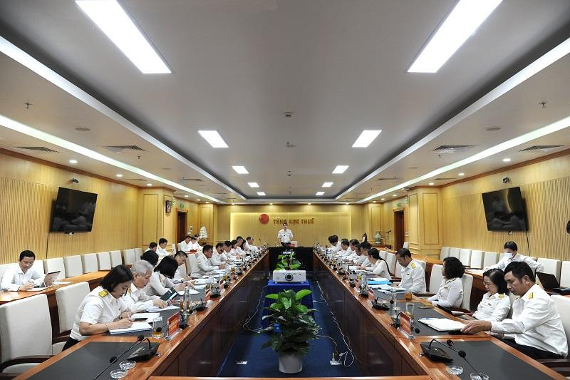 Quang cảnh hội nghị giao ban của Tổng cục Thuế. (Ảnh: Thùy Linh)