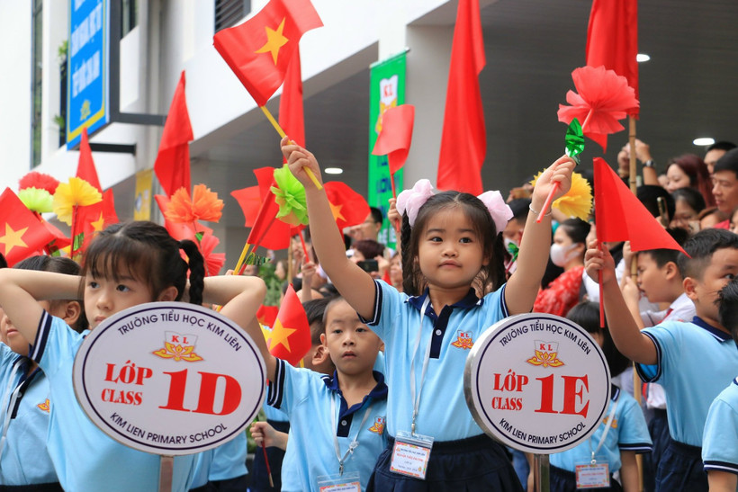 Lễ khai giảng năm học mới 2023-2024. Ảnh: Nam Nguyễn
