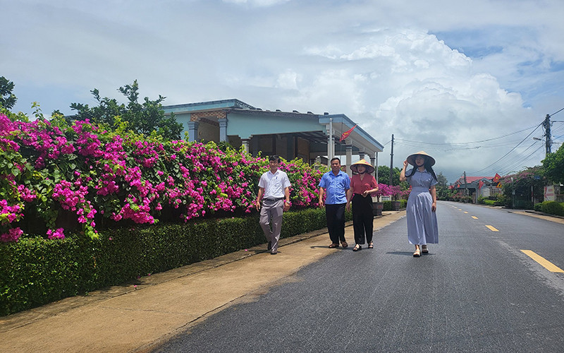 Diện mạo nông thôn xã Kỳ Phú, huyện Kỳ Anh đổi thay nhanh chóng nhờ xây dựng nông thôn mới.