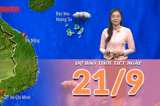 [Video] Dự báo thời tiết ngày 21/9/2025: Bão Ragasa có khả năng di chuyển vào biển Đông