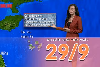 [Video] Dự báo thời tiết ngày 29/9/2025: Bão Bualoi gây mưa lớn cho Bắc Bộ và Bắc Trung Bộ