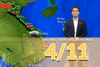 [Video] Dự báo thời tiết đêm nay và ngày mai 4/11/2025: Mưa lớn ở Trung Bộ vẫn tiếp diễn