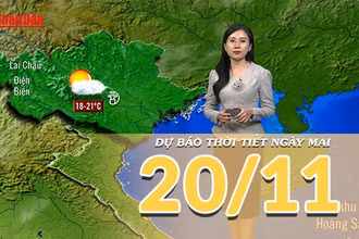 [Video] Dự báo thời tiết đêm nay và ngày mai 20/11/2025: Mưa giảm, miền Bắc lạnh và khô ráo hơn