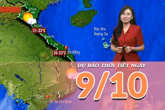 [Video] Dự báo thời tiết ngày 9/10/2025: Thời tiết ở Bắc Bộ và Bắc Trung Bộ chuyển tạnh ráo
