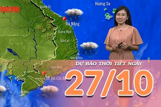 [Video] Dự báo thời tiết ngày 27/10/2025: Trung Bộ tiếp tục mưa lớn