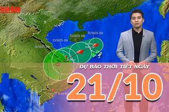 [Video] Dự báo thời tiết ngày 21/10/2025: Bão số 12 có khả năng suy yếu thành áp thấp khi vào đất liền nước ta 