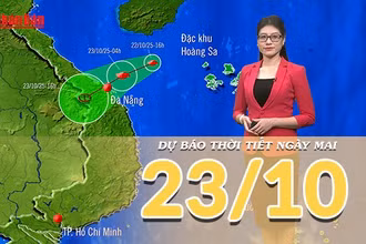 [Video] Dự báo thời tiết đêm nay và ngày mai 23/10/2025: Mưa cường suất lớn ở Trung Bộ