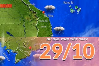 [Video] Dự báo thời tiết ngày 29/10/2025: Mưa lớn tiếp diễn ở Trung Bộ 