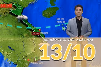 [Video] Dự báo thời tiết đêm nay và ngày mai 13/10/2025: Mưa dông cuối ngày tiếp diễn ở Trung Bộ và Nam Bộ 