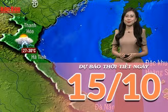 [Video] Dự báo thời tiết ngày 15/10/2025: Mưa dông tiếp diễn cả 3 miền