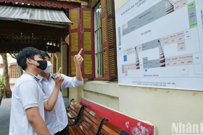 Thí sinh thi lớp 10 năm 2023 (Ảnh: THÀNH ĐẠT)
