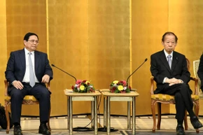 Thủ tướng Chính phủ Phạm Minh Chính tiếp Chủ tịch Liên minh Nghị sĩ hữu nghị Nhật - Việt Nikai Toshihiro.
