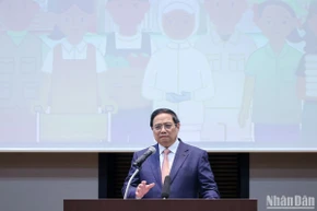 Thủ tướng Phạm Minh Chính phát biểu ý kiến tại Diễn đàn Hợp tác lao động Việt Nam-Nhật Bản.