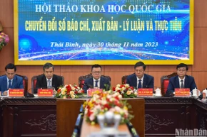 [Ảnh] Hội thảo khoa học quốc gia “Chuyển đổi số báo chí, xuất bản - Lý luận và thực tiễn”