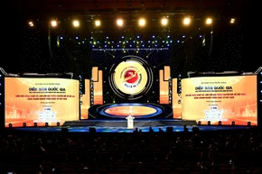 Quang cảnh Diễn đàn Quốc gia phát triển doanh nghiệp công nghệ số Việt Nam lần thứ 6. 