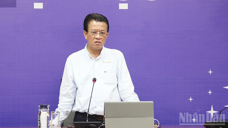 Tổng giám đốc EVNCPC Ngô Tấn Cư phát biểu chỉ đạo. ndo_br_2-6776.jpg