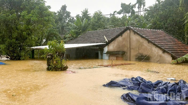 Một số khu vực ở xã Lãnh Ngọc đã bị nước lũ cô lập. ndo_br_z7167967032774-2478ecfc0619587fb14a4caea90e7879.jpg