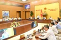 Quang cảnh khai mạc phiên họp thứ 46 của Ủy ban Thường vụ Quốc hội. (Ảnh: DUY LINH)