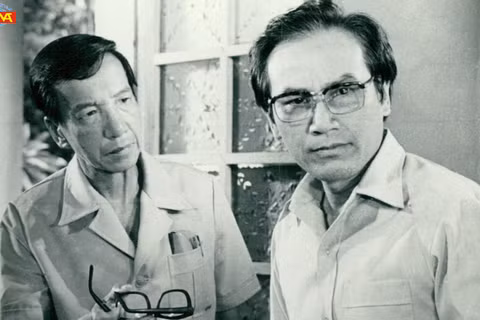 Nghệ sĩ Nhân dân Trịnh Thịnh và Nghệ sĩ Ưu tú Lân Bích trong phim "Thị trấn yên tĩnh". (Ảnh: VFDA)