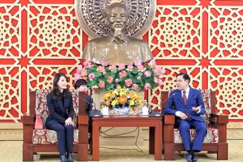 Lãnh đạo Ủy ban nhân dân tỉnh Nghệ An tiếp, làm việc với lãnh đạo Tập đoàn WHA (Thái Lan) đầu năm 2026. (Ảnh: KIM OANH)