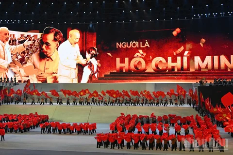 Một tiết mục trong chương trình. (Ảnh: THỦY NGUYÊN)