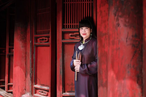 Nghệ sĩ Mai Tuyết Hoa. (Ảnh: Cao MinhTiến)