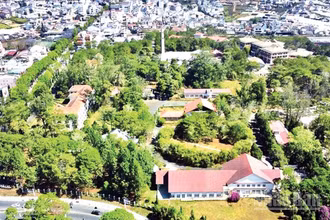 Khuôn viên xanh Trường đại học Đà Lạt.