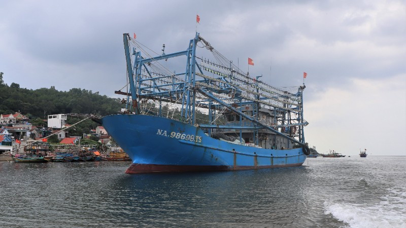 Tỉnh Nghệ An có 2.816 phương tiện /12.644 lao động trực tiếp đánh bắt hải sản.