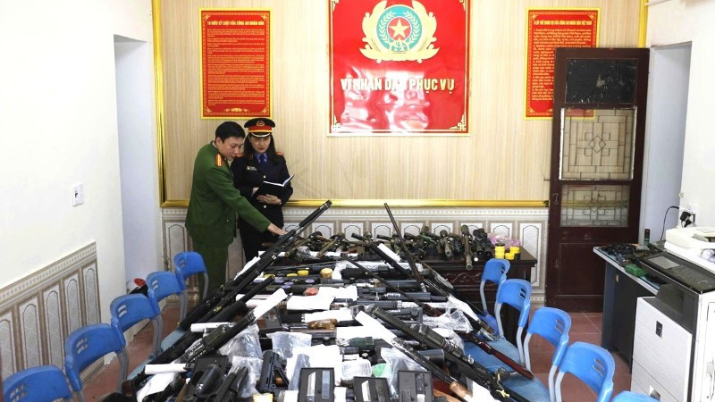 Tang vật được lực lượng chức năng thu giữ. (Ảnh: CÔNG AN NGHỆ AN)