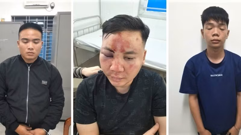 3 trong số 10 đối tượng bị tạm giữ hình sự. (Ảnh: CÔNG AN NGHỆ AN)