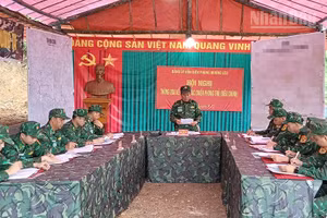 Đồn Biên phòng Mường Lèo, Ban Chỉ huy Bộ đội Biên phòng tỉnh Sơn La tham gia thực hành phần cơ chế.