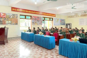 Tập huấn và bồi dưỡng về pháp luật, nghiệp vụ tại Đồn Biên phòng Chiềng On (thuộc Ban Chỉ huy Bộ đội Biên phòng tỉnh Sơn La).