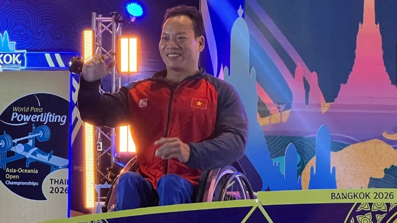 Lê Văn Công Đoạt Huy Chương Bạc Giải Cử Tạ Người Khuyết Tật Châu Á - Đại Dương 2026