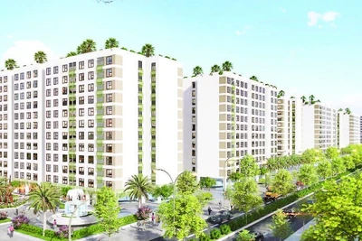 Phối cảnh một góc dự án nhà ở xã hội tại xã Phước An, tỉnh Đồng Nai.