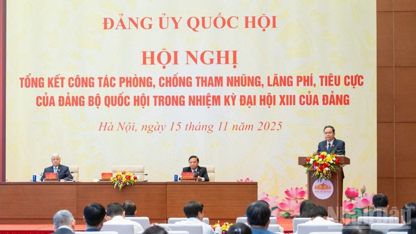 Quang cảnh hội nghị tại Nhà Quốc hội. (Ảnh: DUY LINH)