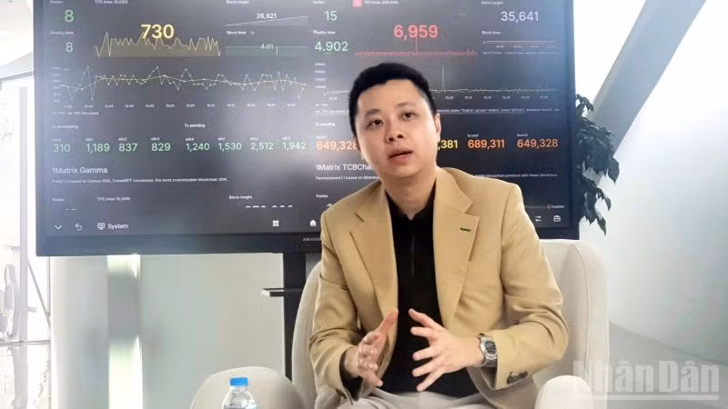 Ông Trần Huyền Dinh, Chủ nhiệm dự án ChainTracer. (Ảnh: HNV)