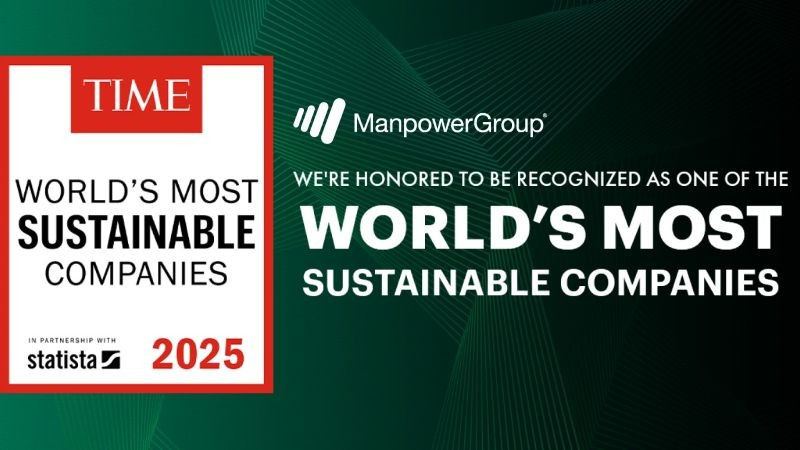 Vinh danh "Các công ty bền vững nhất thế giới năm 2025". (Ảnh: MANPOWERGROUP VIỆT NAM)