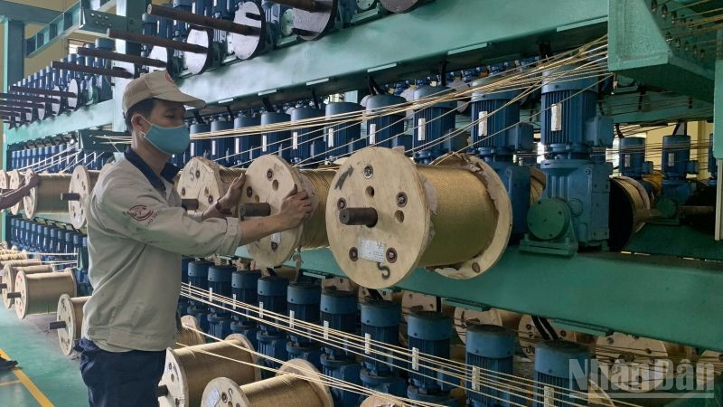 Số lao động trong tháng 1/2026 trong doanh nghiệp gia tăng. (Ảnh: HNV)