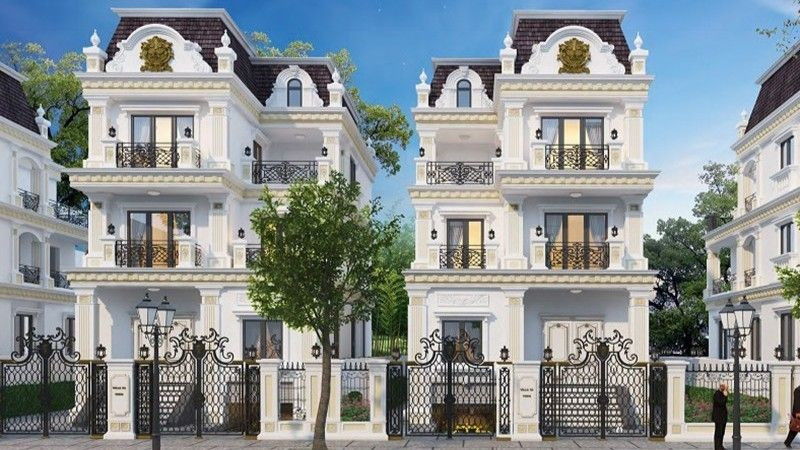 Phác thảo thiết kế khu biệt thự, liền kề trong các khu đô thị lớn. (Ảnh: PV)
