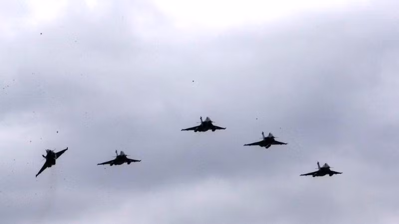 Máy bay chiến đấu Rafale do Pháp sản xuất. (Ảnh: Tân hoa xã)