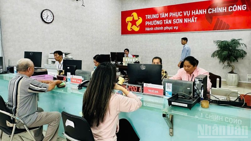 Vận hành mô hình chính quyền hai cấp tại phường Tân Sơn Nhất, Thành phố Hồ Chí Minh. (Ảnh: VƯƠNG LÊ)
