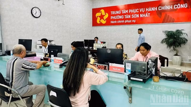 Vận hành mô hình chính quyền hai cấp tại phường Tân Sơn Nhất, Thành phố Hồ Chí Minh. (Ảnh: VƯƠNG LÊ)