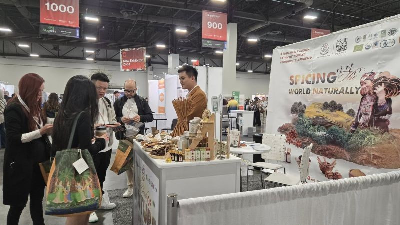 Vinasamex tại Hội chợ Supplyside Global 2025 - Hoa Kỳ. (Ảnh: PV)