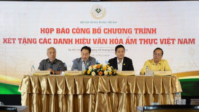 Ban Tổ chức họp báo công bố chương trình. (Ảnh: PV)
