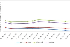  Biến động giá thành phẩm xăng dầu trên thị trường thế giới: Từ 18/12/2025 đến 24/12/2025 và từ 25/12/2025 đến 30/12/2025.