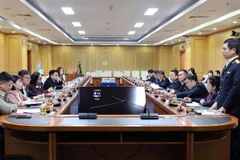 Phó Cục trưởng Cục Thuế Vũ Chí Hùng phát biểu tại buổi làm việc.