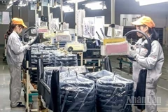 Sản xuất vô-lăng ô-tô tại Công ty TOYODA (Nhật Bản), khu công nghiệp Tiền Hải (tỉnh Hưng Yên).