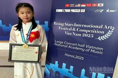 Tài năng âm nhạc của bé Thái An được kiểm chứng qua nhiều cuộc thi âm nhạc quốc tế.