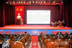 Quang cảnh lớp tập huấn.